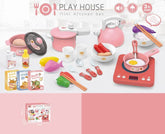 Best Selling Plastic Pretend Play Cooking Children's Kitchen Toys for Preschool Girls